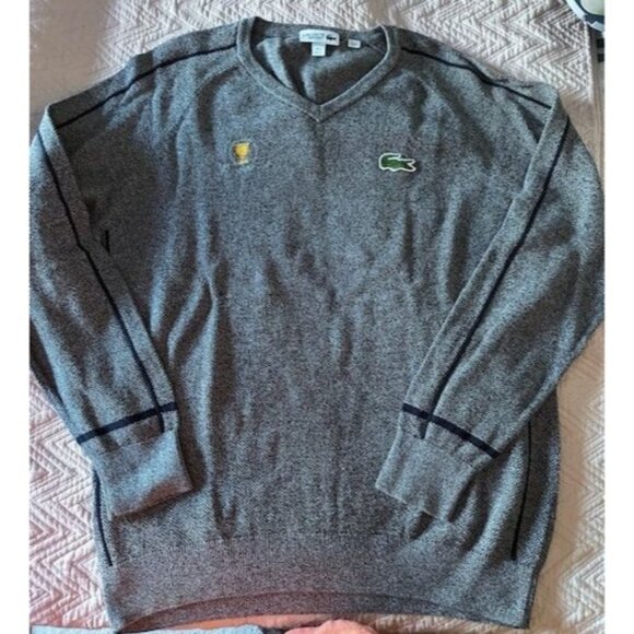 Men's LACOSTE SPORT v neckline sweater XL - Picture 1 of 5